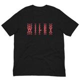 Wiley HS Red Streaks - faded text  -  Unisex t-shirt - EdgyHaute