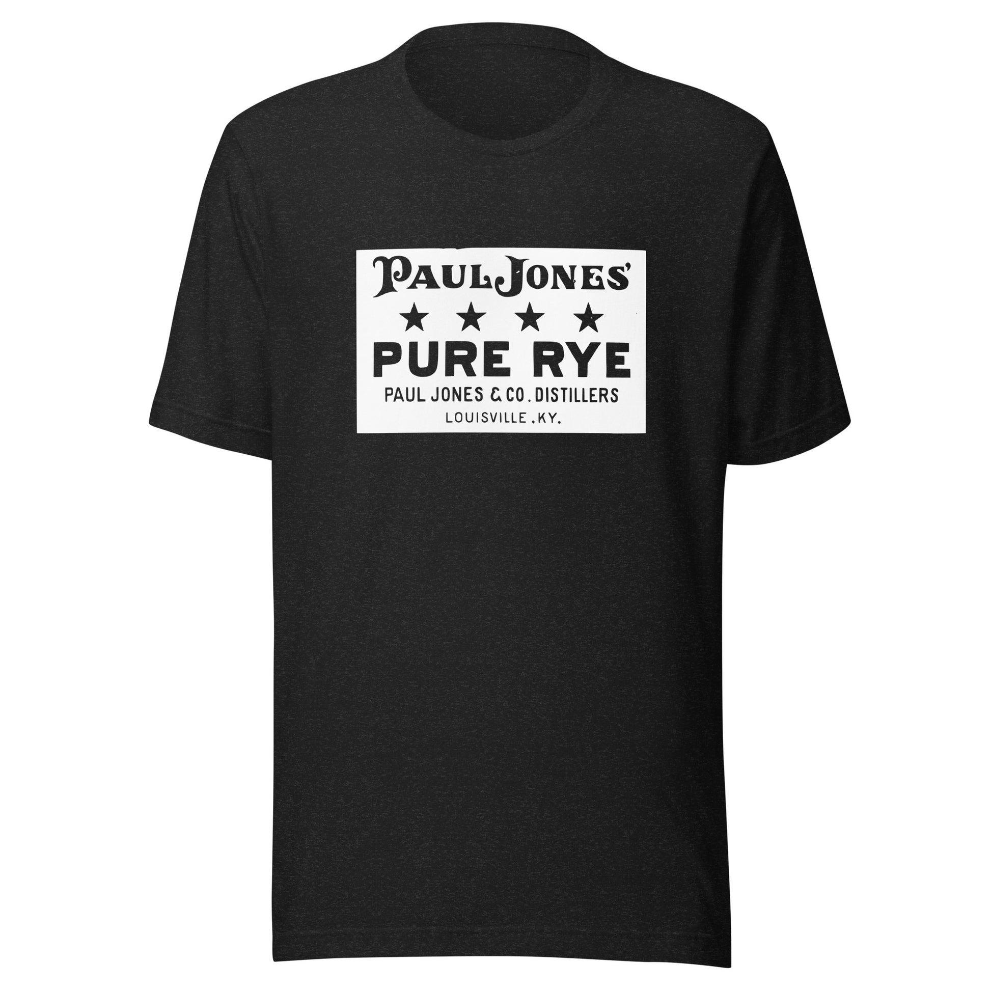 KY-Louisville-Paul Jones & Co. Distillers-Paul Jones Pure Rye Whiskey (white) - Short-Sleeve Unisex T-Shirt - EdgyHaute