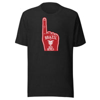 Brazil HS Red Devils - Foam Finger - Unisex t-shirt - EdgyHaute
