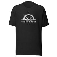 Port of Terre Haute - wheel (white) - Terre Haute Indiana - Short-Sleeve Unisex T-Shirt - EdgyHaute