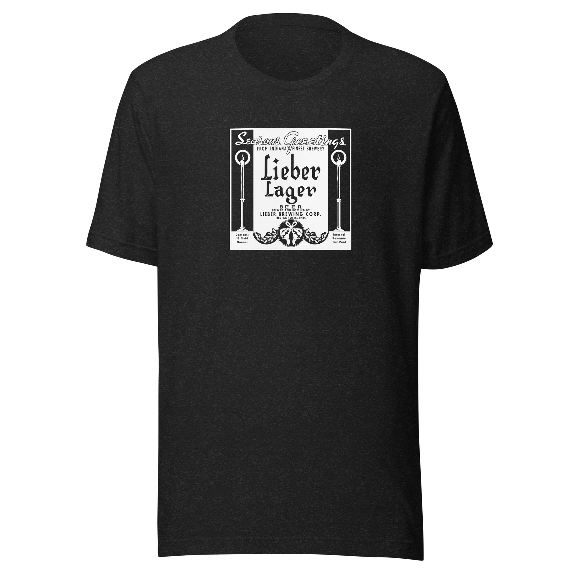 Seasons Greetings Lieber Lager (white) - Indianapolis Indiana - Short-Sleeve Unisex T-Shirt - EdgyHaute