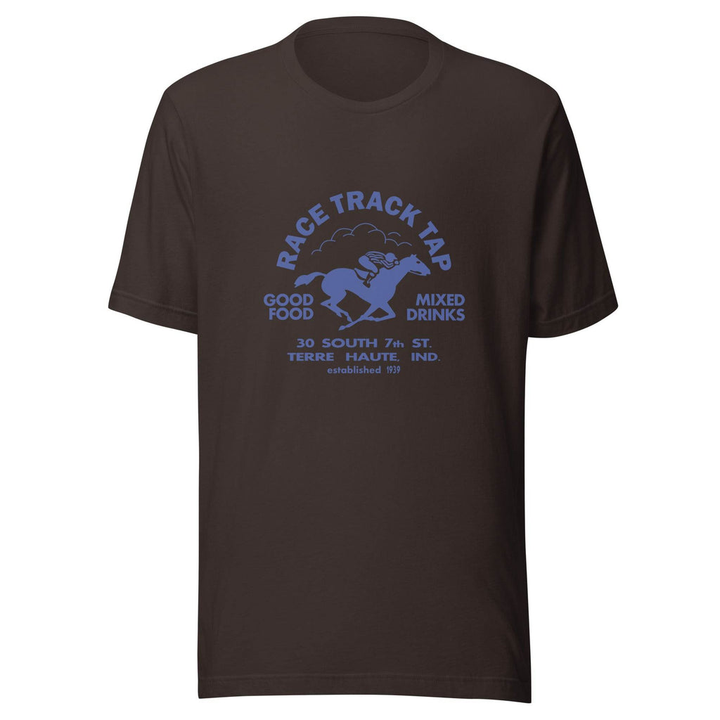 Race Track Tap (blue) - Terre Haute Indiana - Short-Sleeve Unisex T-Shirt - EdgyHaute