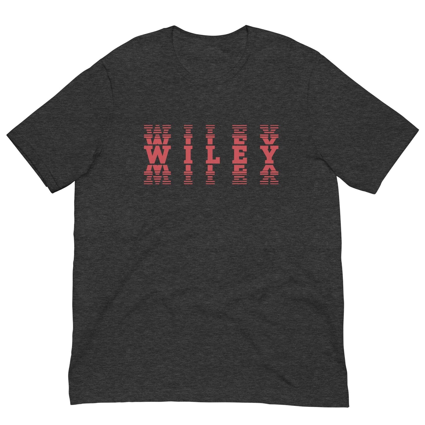 Wiley HS Red Streaks - faded text  -  Unisex t-shirt - EdgyHaute