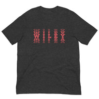 Wiley HS Red Streaks - faded text  -  Unisex t-shirt - EdgyHaute