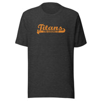 Kansas/Shiloh/Oakland HS Tri-County Titans - Banner (orange) - Short-Sleeve Unisex T-Shirt - EdgyHaute