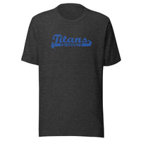 Kansas/Shiloh/Oakland HS Tri-County Titans - Banner (blue) - Short-Sleeve Unisex T-Shirt - EdgyHaute