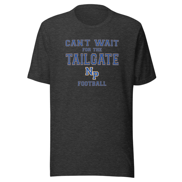 North Putnam HS Cougars - Tailgate (blue/orange/white) - Short-Sleeve Unisex T-Shirt - EdgyHaute