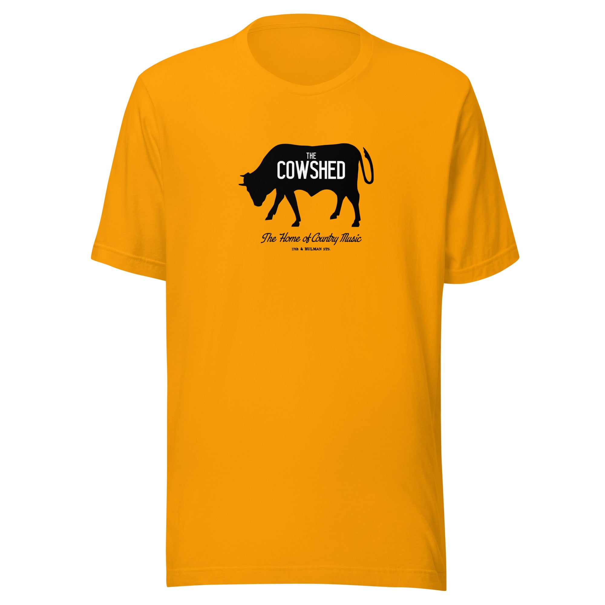 Cowshed Lounge (black/white) - Terre Haute Indiana - Short-Sleeve Unisex T-Shirt - EdgyHaute