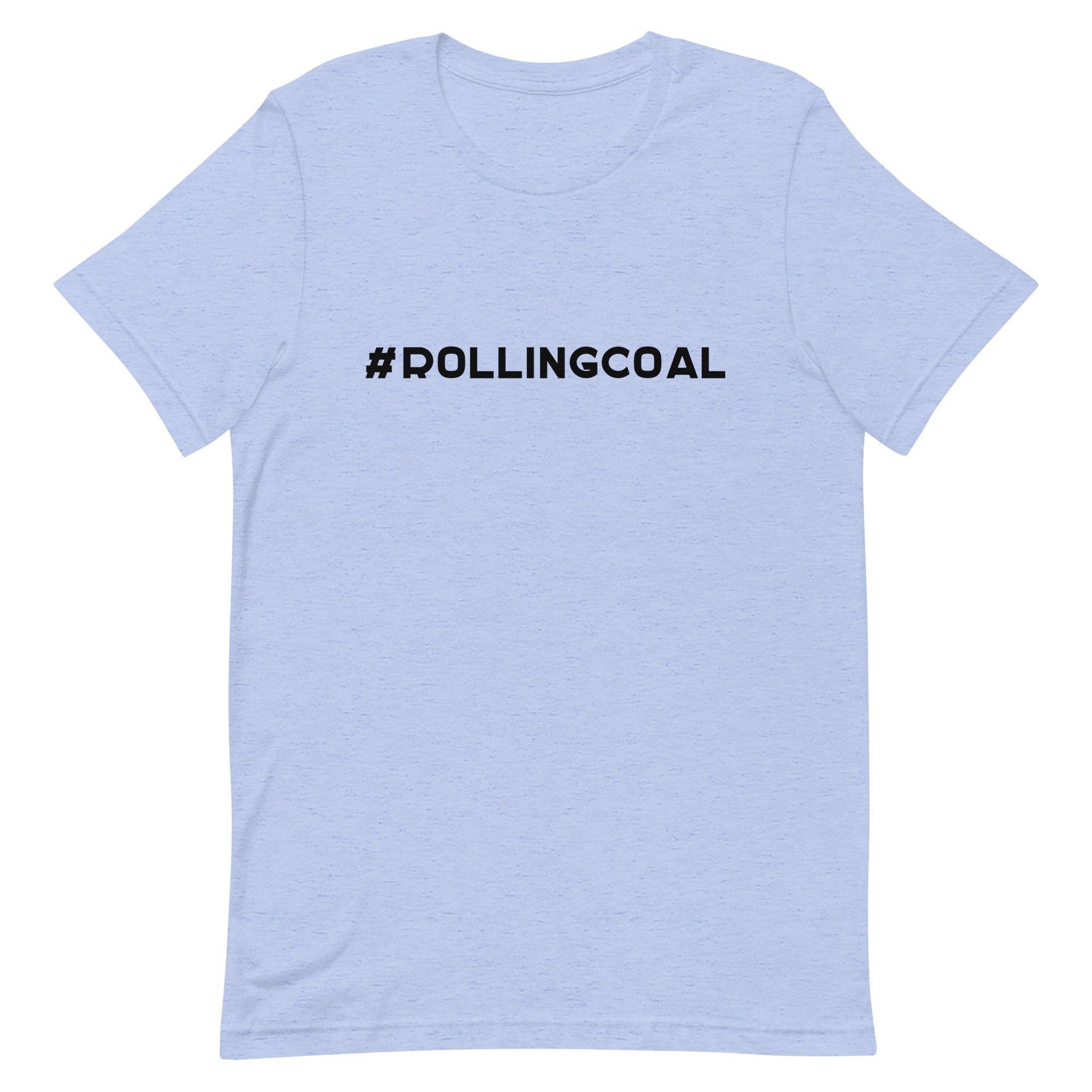 #ROLLINGCOAL - Design in Black - Short-Sleeve Unisex T-Shirt - EdgyHaute