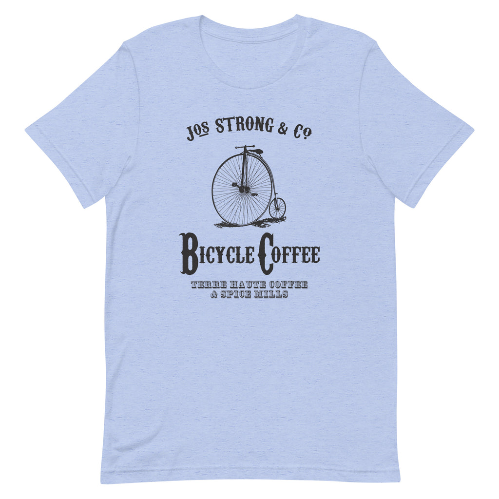 Bicycle Coffee - Terre Haute Indiana - Short-Sleeve Unisex T-Shirt - EdgyHaute