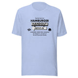 Hamburger Handout Drive-In (black/white) - Terre Haute Indiana - Short-Sleeve Unisex T-Shirt - EdgyHaute