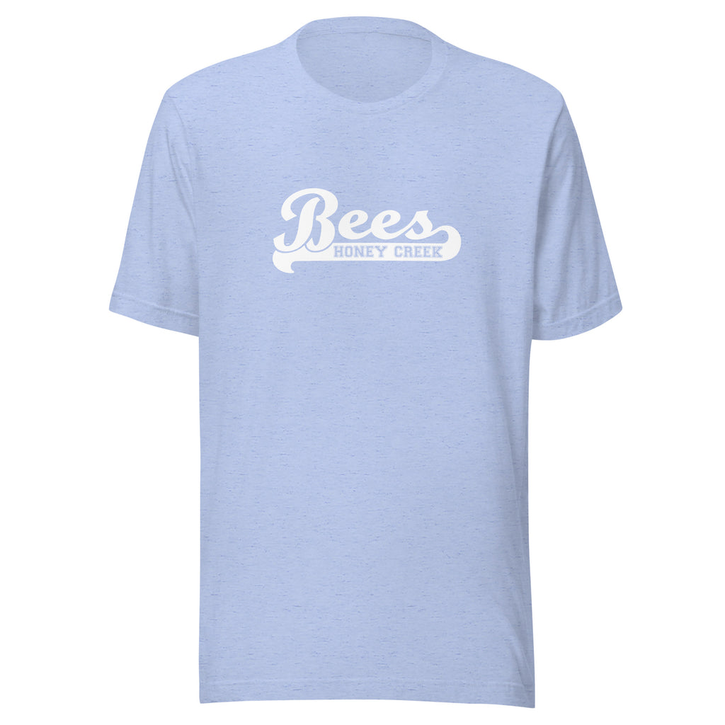 Honey Creek MS Bees - Banner (white) - Short-Sleeve Unisex T-Shirt - EdgyHaute