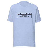 PA-Pittsburgh-Thompson Distilling-Sam Thompson Pure Rye Whiskey (black) - Short-Sleeve Unisex T-Shirt - EdgyHaute