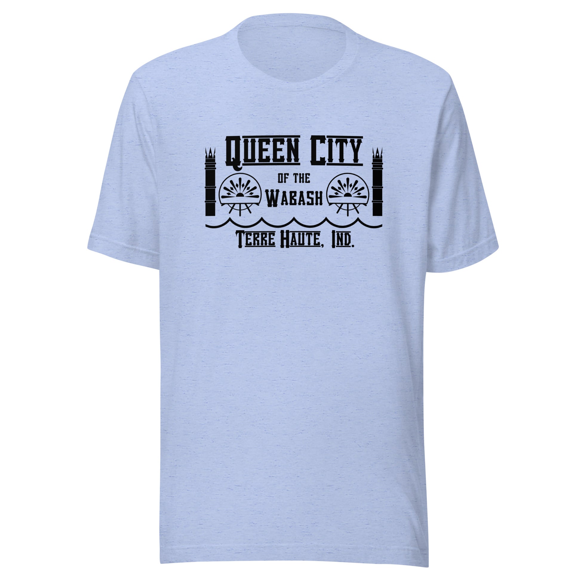 Queen City of the Wabash (black) - Terre Haute Indiana - Short-Sleeve Unisex T-Shirt - EdgyHaute