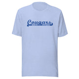 North Putnam HS Cougars - Banner (blue) - Short-Sleeve Unisex T-Shirt - EdgyHaute