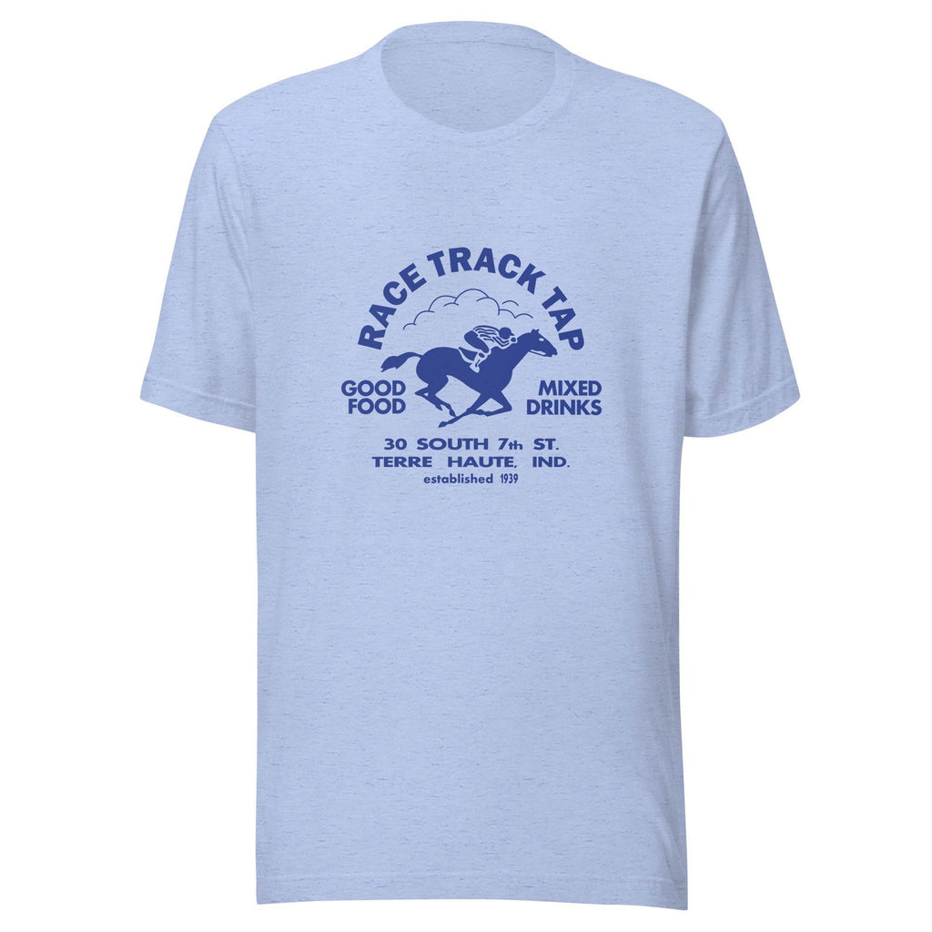 Race Track Tap (blue) - Terre Haute Indiana - Short-Sleeve Unisex T-Shirt - EdgyHaute