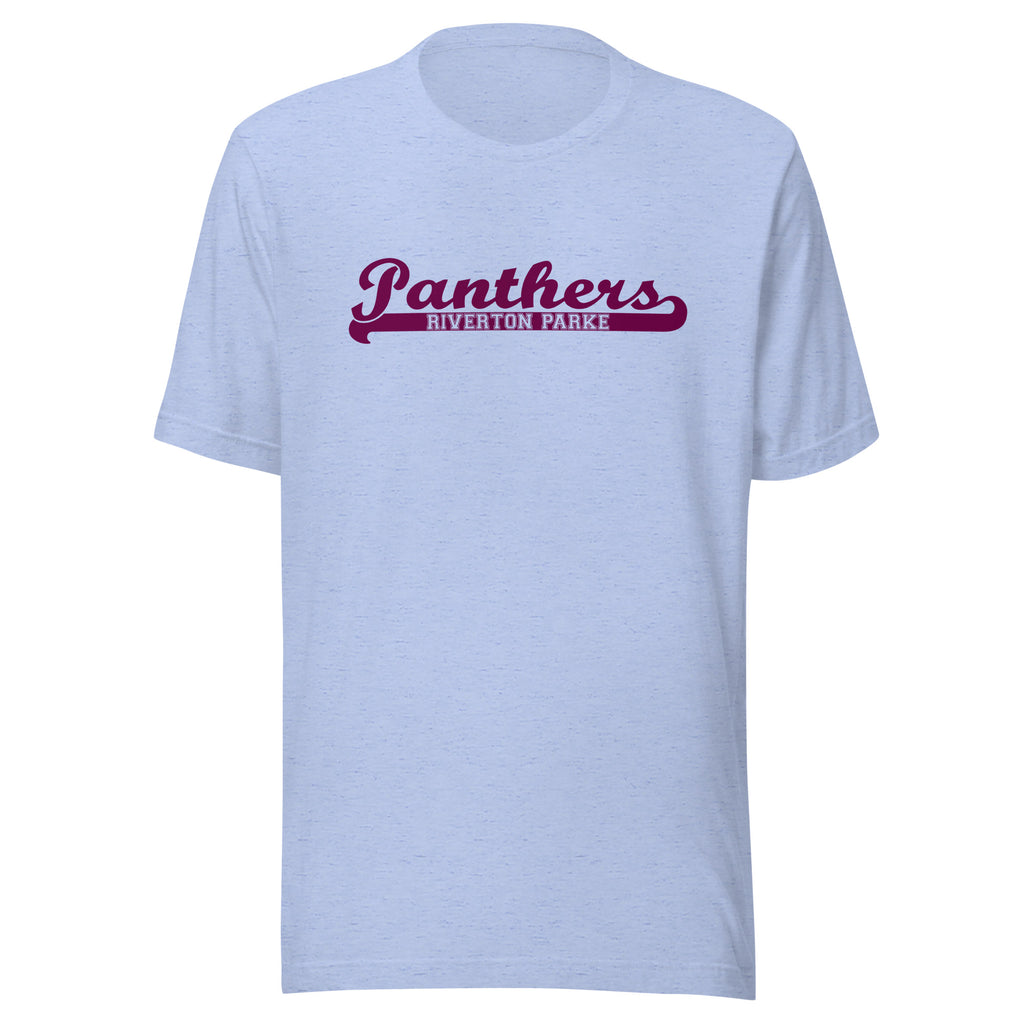 Riverton Parke Jr./Sr. HS Panthers - Banner (maroon) - Short-Sleeve Unisex T-Shirt - EdgyHaute