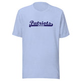 Seeger Memorial Jr.-Sr. HS Patriots - Banner (blue) - Short-Sleeve Unisex T-Shirt - EdgyHaute