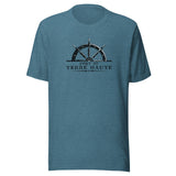 Port of Terre Haute - wheel (black/white) - Terre Haute Indiana - Short-Sleeve Unisex T-Shirt - EdgyHaute