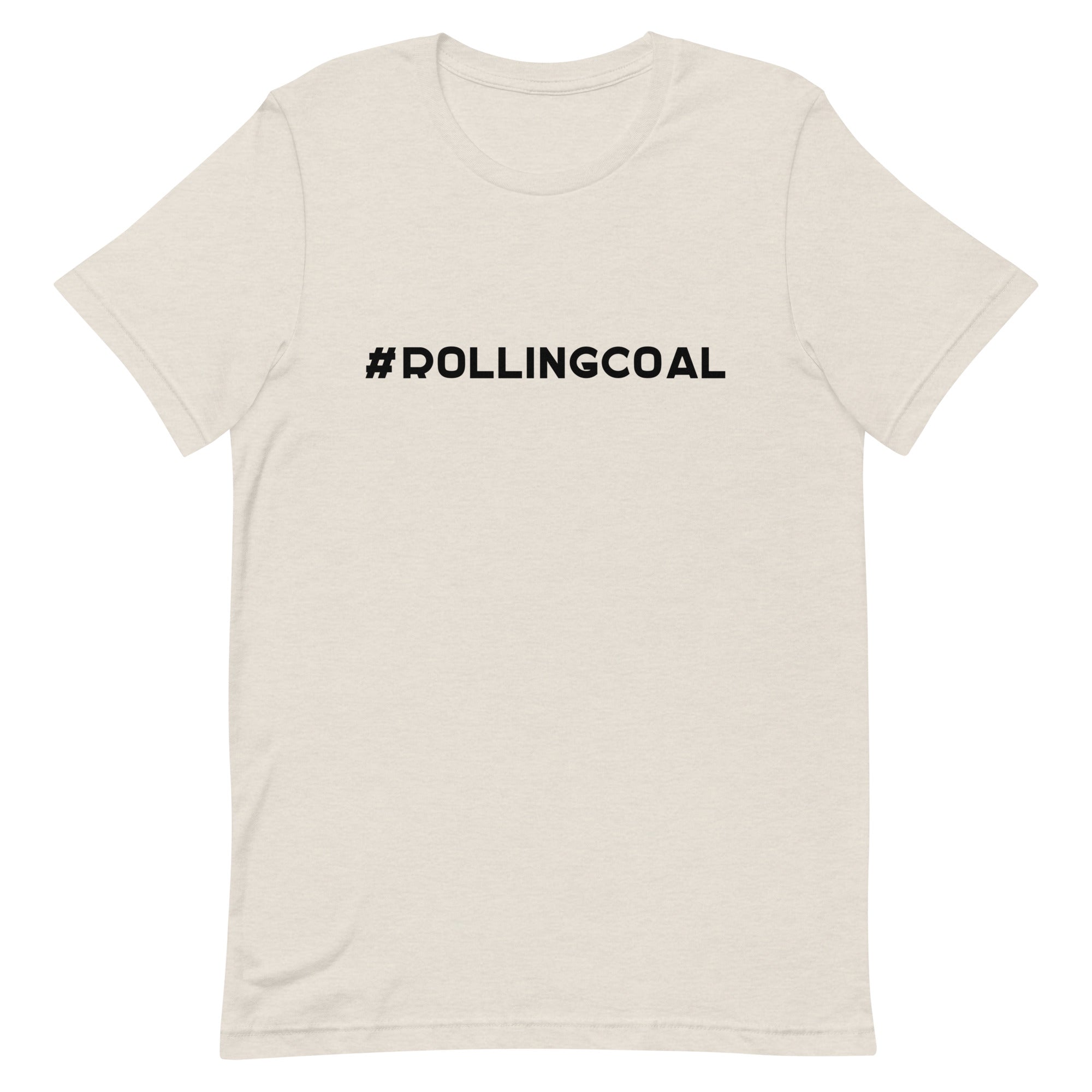#ROLLINGCOAL - Design in Black - Short-Sleeve Unisex T-Shirt - EdgyHaute