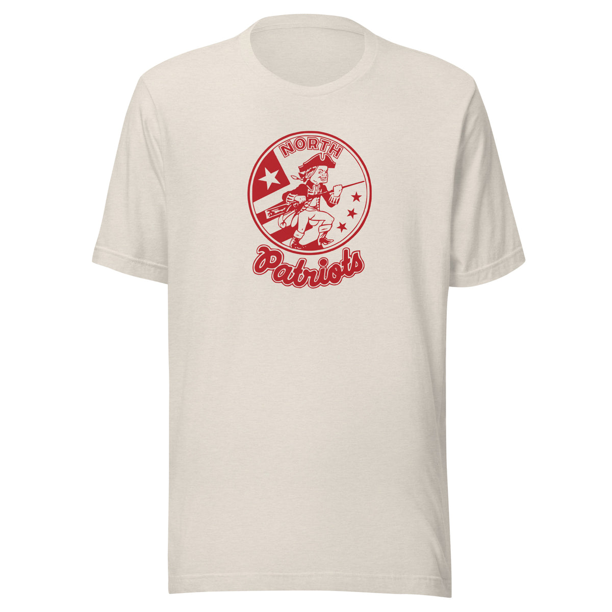 Terre Haute North HS Patriots - vintage logo shirt (red) - Short-Sleeve Unisex T-Shirt - EdgyHaute