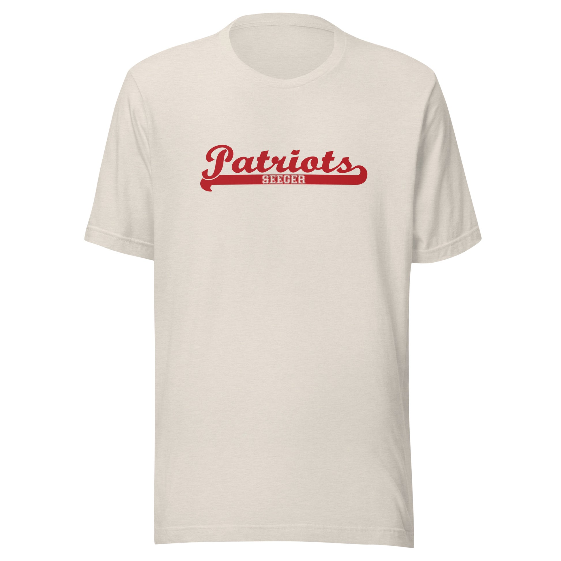 Seeger Memorial Jr.-Sr. HS Patriots - Banner (red) - Short-Sleeve Unisex T-Shirt - EdgyHaute