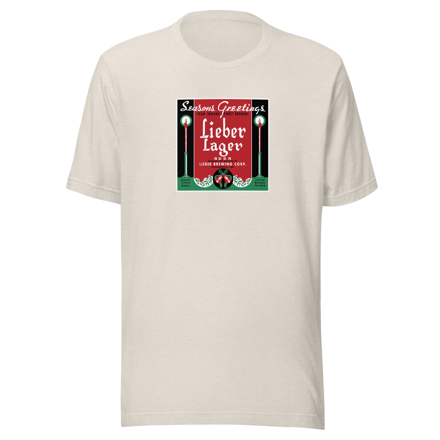 Seasons Greetings Lieber Lager - Indianapolis Indiana - Short-Sleeve Unisex T-Shirt - EdgyHaute