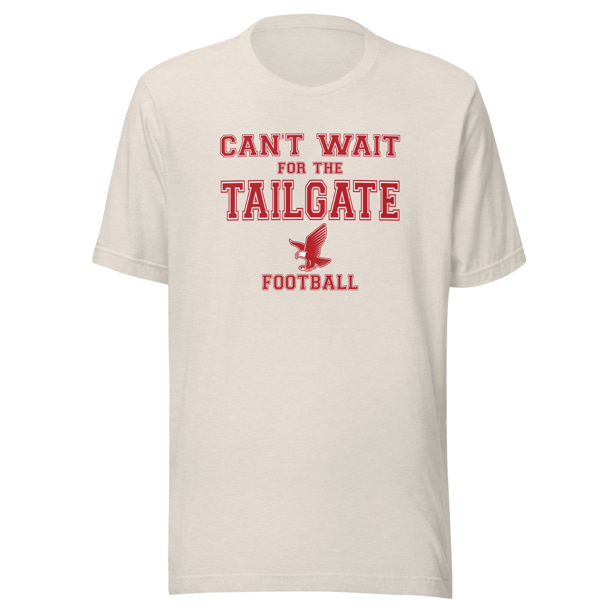 South Putnam MS/HS Eagles - Tailgate (red/white) - Short-Sleeve Unisex T-Shirt - EdgyHaute