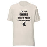 South Putnam MS/HS Eagles - Superpower (black) - Short-Sleeve Unisex T-Shirt - EdgyHaute