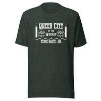 Queen City of the Wabash (white) - Terre Haute Indiana - Short-Sleeve Unisex T-Shirt - EdgyHaute