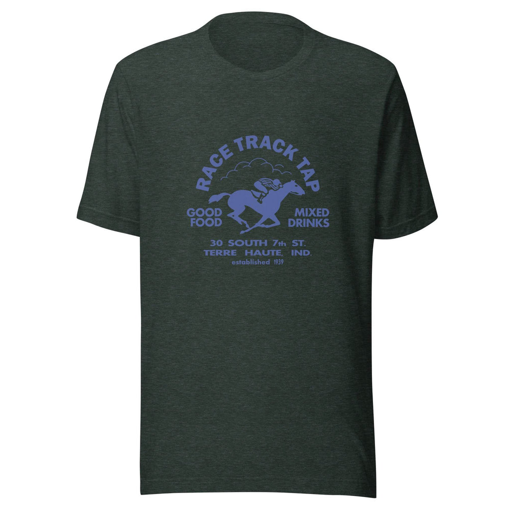 Race Track Tap (blue) - Terre Haute Indiana - Short-Sleeve Unisex T-Shirt - EdgyHaute