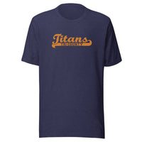 Kansas/Shiloh/Oakland HS Tri-County Titans - Banner (orange) - Short-Sleeve Unisex T-Shirt - EdgyHaute