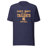 Kansas/Shiloh/Oakland HS Tri-County Titans - Tailgate (orange/white) - Short-Sleeve Unisex T-Shirt - EdgyHaute