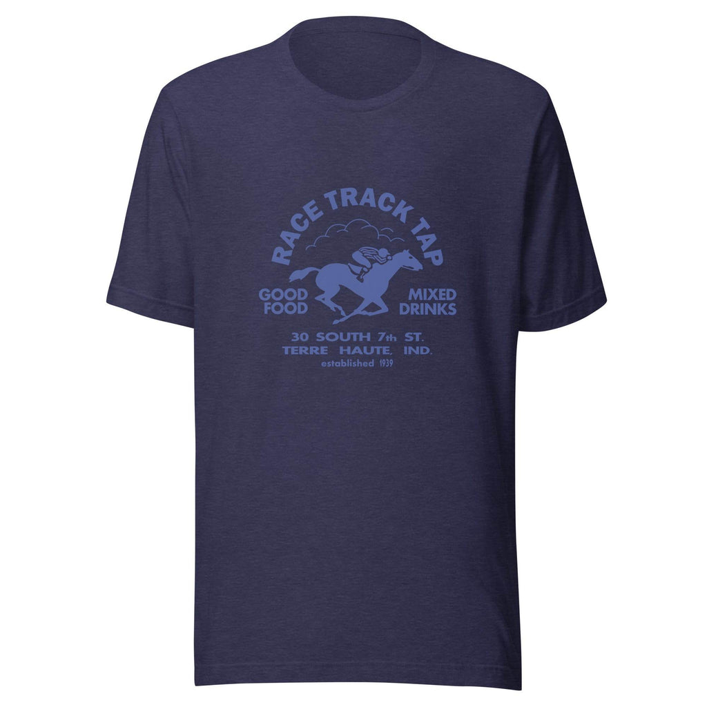 Race Track Tap (blue) - Terre Haute Indiana - Short-Sleeve Unisex T-Shirt - EdgyHaute