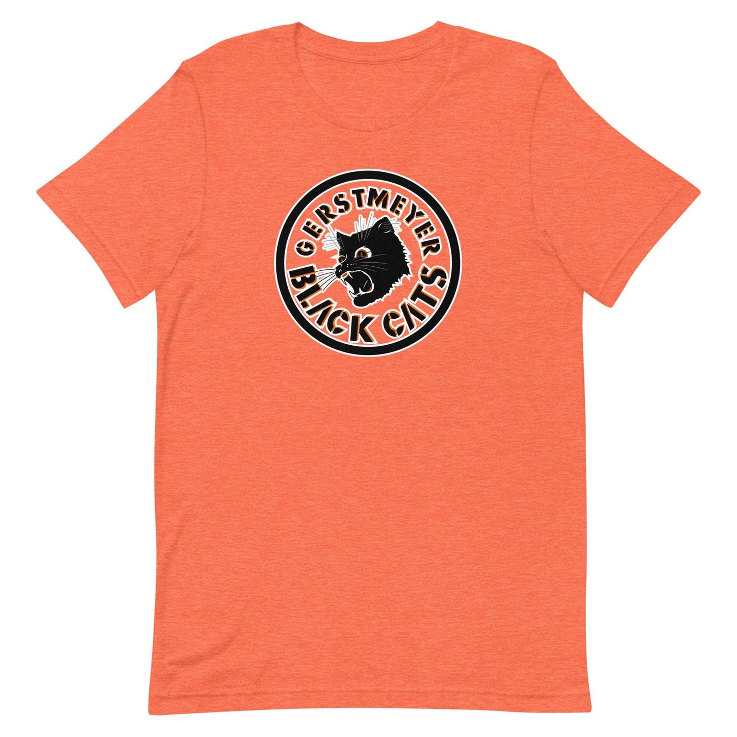 Gerstmeyer HS Black Cats - center court design  -  Unisex t-shirt - EdgyHaute