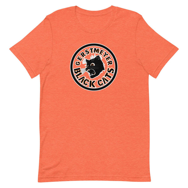Gerstmeyer HS Black Cats - center court design  -  Unisex t-shirt - EdgyHaute
