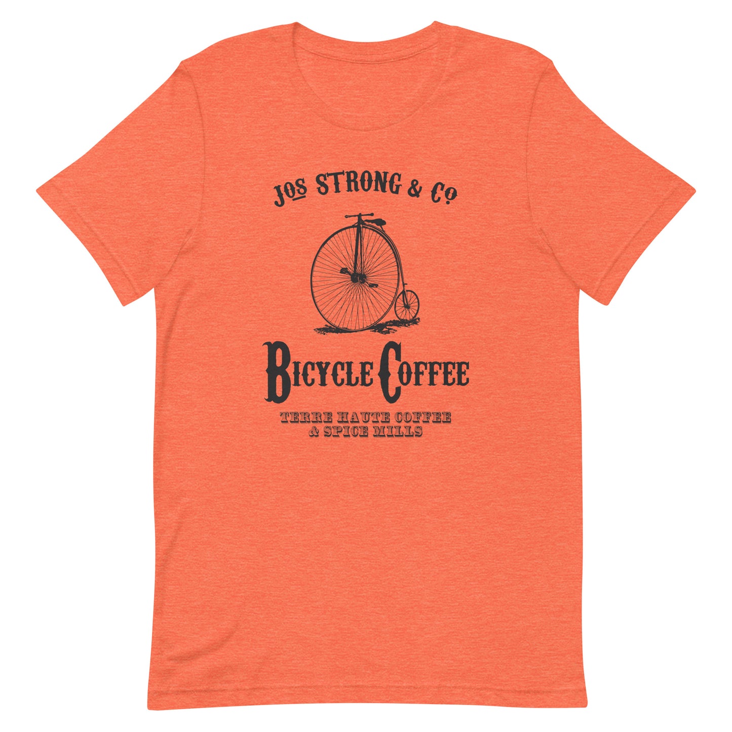 Bicycle Coffee - Terre Haute Indiana - Short-Sleeve Unisex T-Shirt - EdgyHaute