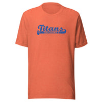 Kansas/Shiloh/Oakland HS Tri-County Titans - Banner (blue) - Short-Sleeve Unisex T-Shirt - EdgyHaute