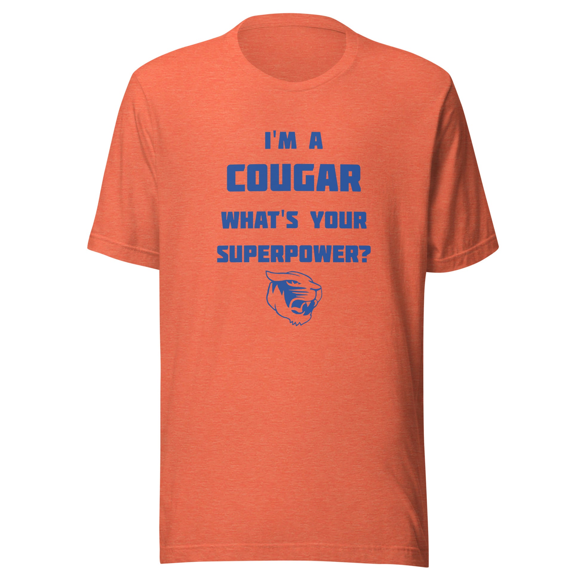 North Putnam HS Cougars - Superpower (blue) - Short-Sleeve Unisex T-Shirt - EdgyHaute