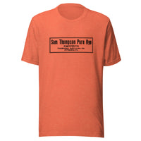 PA-Pittsburgh-Thompson Distilling-Sam Thompson Pure Rye Whiskey (black) - Short-Sleeve Unisex T-Shirt - EdgyHaute