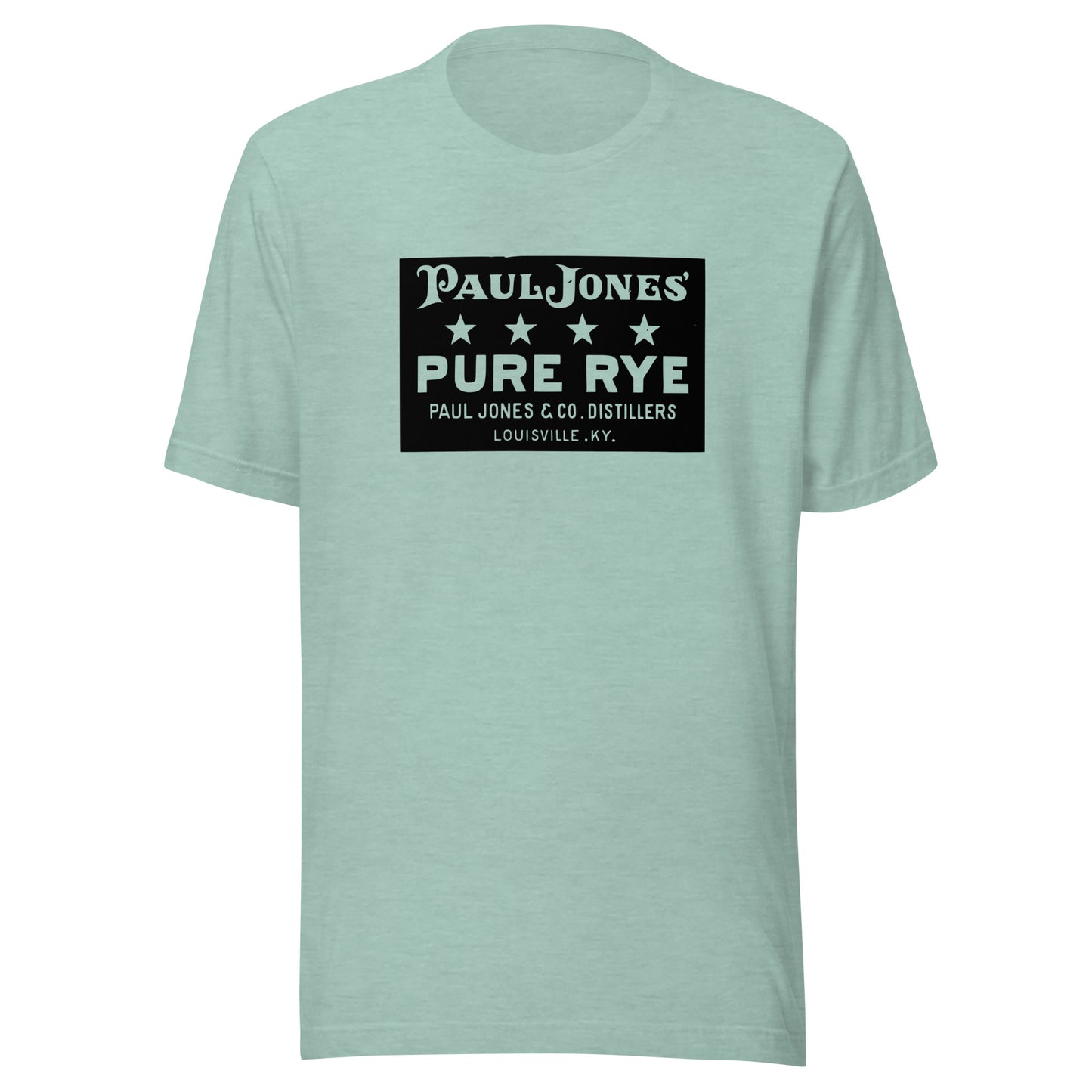 KY-Louisville-Paul Jones & Co. Distillers-Paul Jones Pure Rye Whiskey (black) - Short-Sleeve Unisex T-Shirt - EdgyHaute