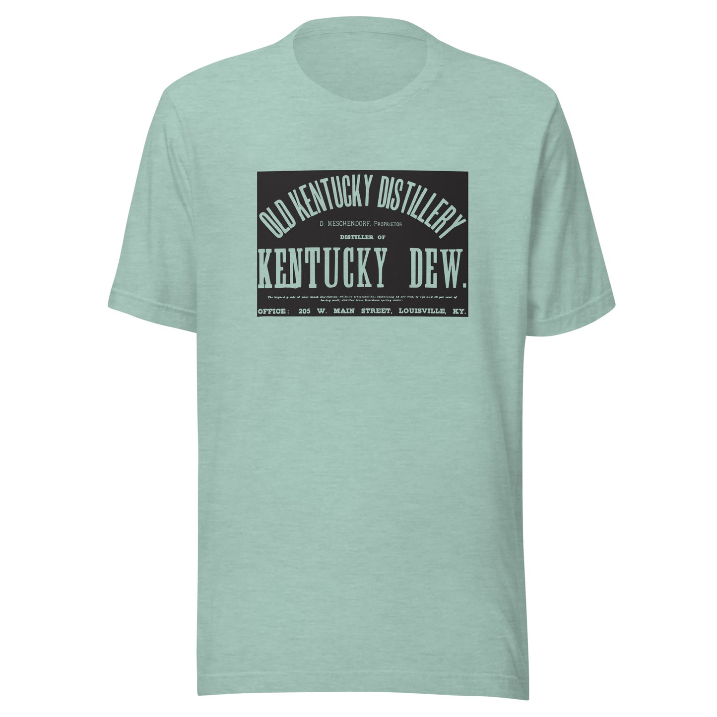 KY-Louisville-Old Kentucky Distillery-Kentucky Dew Whiskey (black) - Short-Sleeve Unisex T-Shirt - EdgyHaute