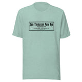 PA-Pittsburgh-Thompson Distilling-Sam Thompson Pure Rye Whiskey (black) - Short-Sleeve Unisex T-Shirt - EdgyHaute