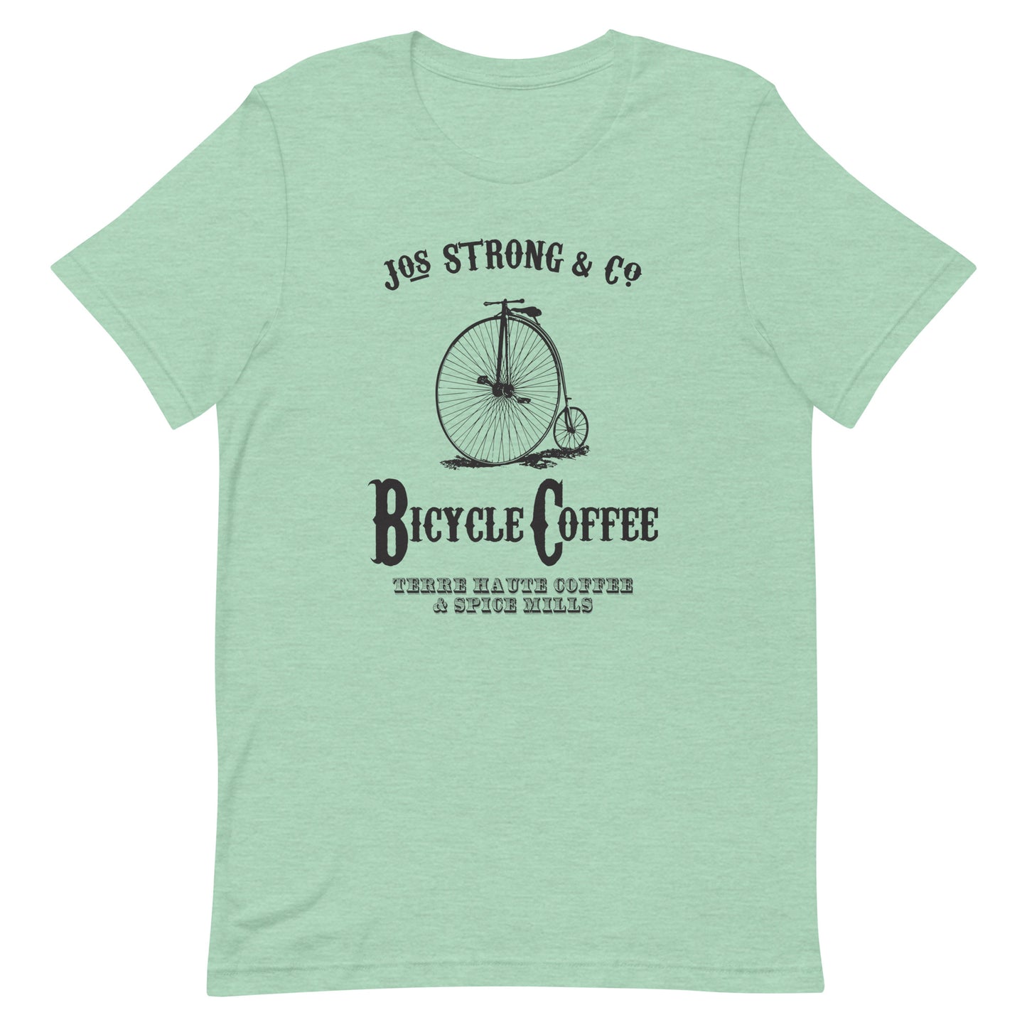 Bicycle Coffee - Terre Haute Indiana - Short-Sleeve Unisex T-Shirt - EdgyHaute