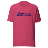 Seeger Memorial Jr.-Sr. HS Patriots - Banner (blue) - Short-Sleeve Unisex T-Shirt - EdgyHaute