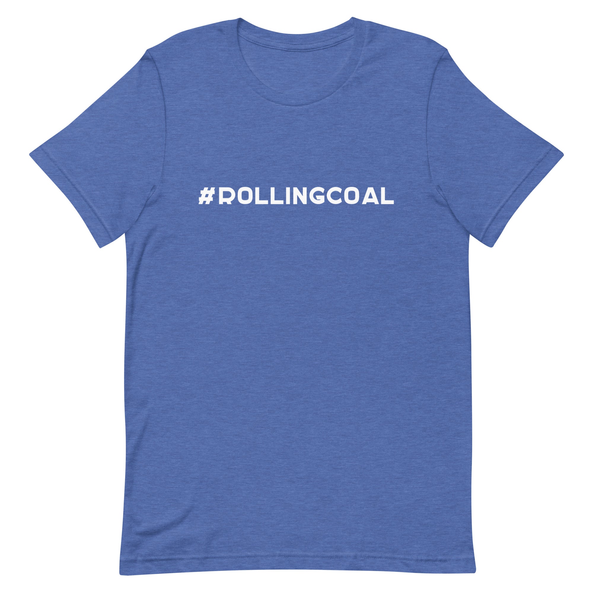 #ROLLINGCOAL - Design in White - Short-Sleeve Unisex T-Shirt - EdgyHaute