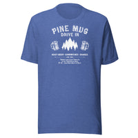 Pine Mug Drive-In (white) - Terre Haute Indiana - Short-Sleeve Unisex T-Shirt - EdgyHaute