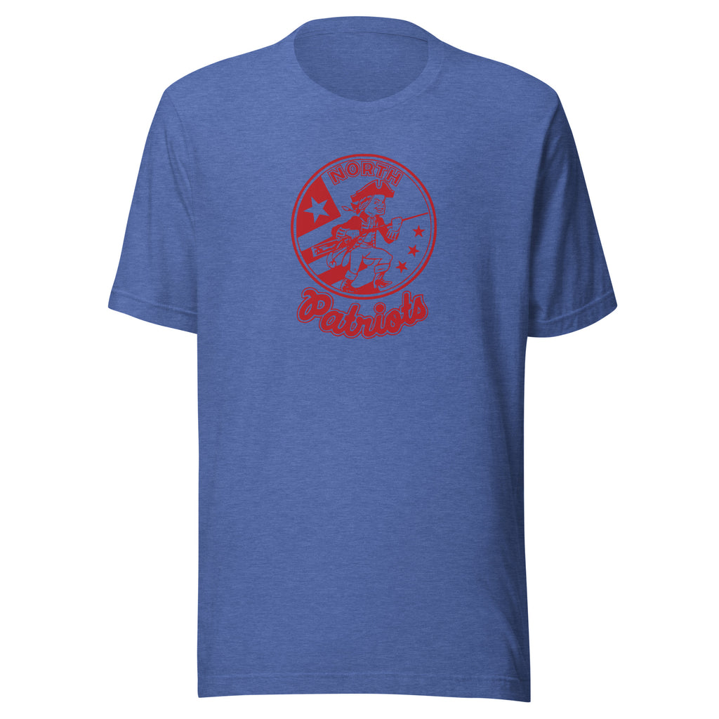 Terre Haute North HS Patriots - vintage logo shirt (red) - Short-Sleeve Unisex T-Shirt - EdgyHaute