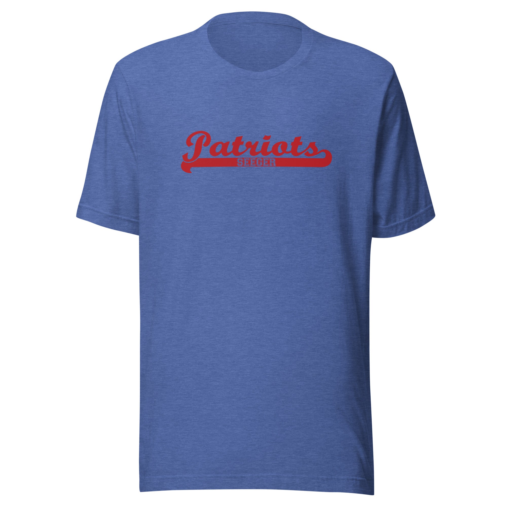 Seeger Memorial Jr.-Sr. HS Patriots - Banner (red) - Short-Sleeve Unisex T-Shirt - EdgyHaute