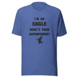 South Putnam MS/HS Eagles - Superpower (black) - Short-Sleeve Unisex T-Shirt - EdgyHaute